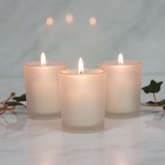 Frosted Glass Votive CANDLE HOLDERS Wedding Favor Centerpiece Decorations SALE