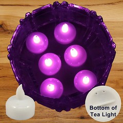 36 Flameless Floating LED tealight Candle Battery operated Pink tea lights