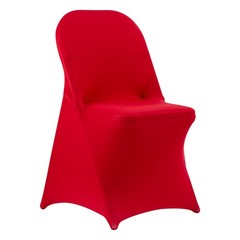 VEVOR 50PCS Red Stretch Spandex Folding Chair Covers for Wedding Party Dining