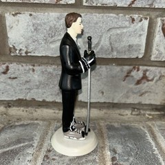 Hockey Player Groom Porcelain Wedding Cake Topper by Weddingstar