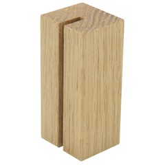 Oak Wood Table Number Holders | 2.5″ Wide & 1″ Tall | For Acrylic & Paper Cards