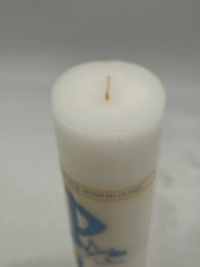 Wedding Unity Candle White Unscented To Have and to Hold Two in One Flesh 12″