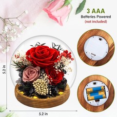 Red Rose Mothers Day Gifts for Mom Forever Flowers D3-