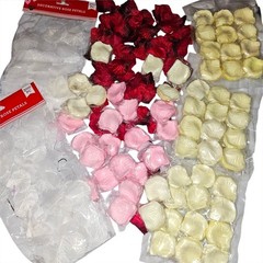 Rose Petals Bulk 10000pc Pink White Red New Silk Artificial Flower Wedding Decor