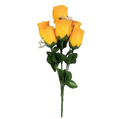 84 Orange SILK ROSE BUDS Wedding Party Flowers Bouquets Decorations on SALE