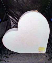 Wedding, Bridal Heart Mr. Mrs. Shabby Chic White Floral Table, Shelf Decoration