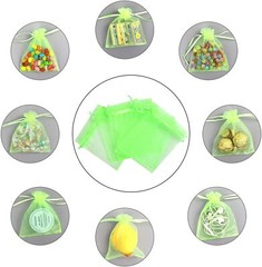 (20 PACK) ORGANZA BAGS 3.75″ x 3.75 party favor wedding gift jewelry sheer pouch