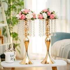 2pc Pink White Silk Rose Flower Ball Centerpiece Wedding Party Table Decor 10″