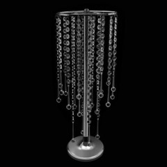 10pcs Crystal Flower Stand Silver Table Centerpieces for Wedding Party Decor