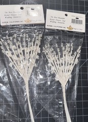 NEW BEGINNINGS WEDDING ACCESSORIES FLOWERS With Faux Pearls 2 New Packages