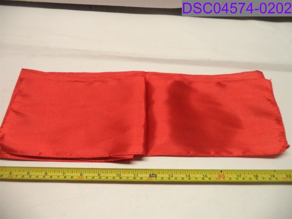 Qty = 5: Red Satin Chair Sashes 6″ x 106″ P/N SASH_SS_RED