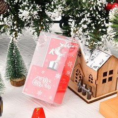 2 Pack Christmas Wine Stopper Alloy Bottle Stoppers Santa + Elk, Silver