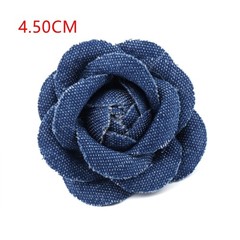 Vintage-Inspired Denim Flower Embellishments for DIY Clothing and Accessories