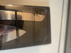 2 Piece Clear Acrylic Handle Stainless Steel Cake Serving Set New In Box
