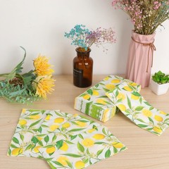 50PCS Lemon Guest Towels Lemon Yellow Citrus Fruit Hand Napkins Paper Napkin Han