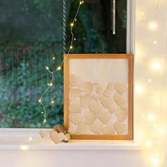 100Pcs 1″ Wooden Hearts for Crafts, Small Wood Hearts Cutout 1 Inch (100 Pcs)
