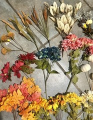 19 Artificial Fall Flowers Silk Fake Flower Wedding Party Home Decoration Wreath