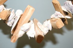 DIY Natural Beach Wedding Decor Driftwood Oyster Shells Garland, 33″+ G-83