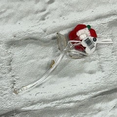 Glass Baron Red Long Stem Rose «I Love You» Gold Accent Y-S2 808-R5