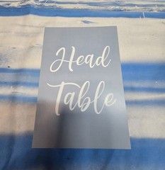 Wedding Table Numbers W/gold Metal Stands. Head Table & 1-30