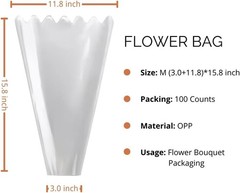 Crystal Clear Bouquet Sleeves – 100 Waterproof Flower Bags for Every Occasion