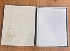 Guest Book Bound Hardcover beach embossed Ocean Birds gift box new
