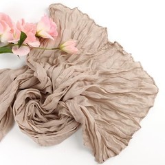 Light Khaki Cheesecloth Table Runner 10FT Boho Gauze Rustic 1 Pack Light khaki