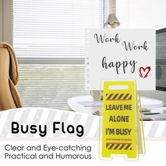 Funny Sticky Note Holder – 6 Pack Clips, (12 x 18) inches, Yellow