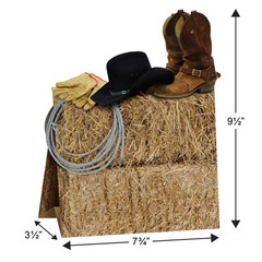 Beistle 3-D Western Centerpiece, 9.5″ Tall 1 Count (Pack of 1), Multicolored