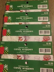 500 pcs Sbowflake Candy Wrappers, 5 x 5inches Cellophane Candy Wrappers Wrappers