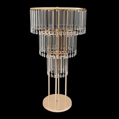 3 Tiers Crystal Flower Stand Gold Wedding Flower Stand Flower Arrangement Decor