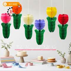 Pedel Tulip Honeycomb Centerpieces 8 inches,