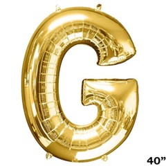 40″ GOLD Letter G Mylar Foil Balloon 1 pc Party BackDrop Decorations Supply