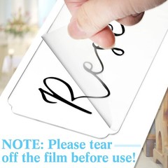 6 Pieces Reserved Signs for Wedding Chairs Acrylic Tag Reserved Signs Hanging…