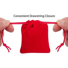 25Pcs Jewelry Pouches Velvet Gift Bags Wedding Favors Party String Pouch Storage