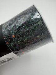 Place & Time Halloween Tulle 100% Polyester 6″ x 8 yds Green Glitter w/Stars
