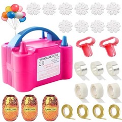 Balloon Pump Electric, 110V-120V Portable Dual Nozzle Balloon Blower with