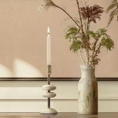 Marble Candlestick Holders, Taper Candle Holder for Table Candles White Cande…