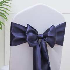 Pack of 50 Satin Chair Sashes Bows tie Ribbon 7×108 inches for Wedding Party