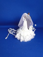New Vintage Wilton Petite «Romance» Wedding Cake Top, black tux, 104-942
