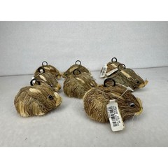 8 Pottery Barn Natural Straw Bunny Rabbit Place Card Holders Spring New w/ Tags