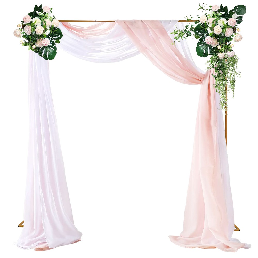 Metal Flower Balloon Frame Square Wedding Arch Backdrop Metal Stand Decor