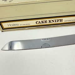 Fostoria Cake Knife Lead Crystal Handle Stainless Steel Blade Size 13 1/4″