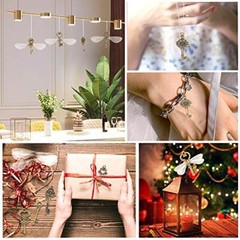Set of 40 Flying Keys Charms, 40PCS Dragonfly Wings 40 DIY Vintage Skeleton