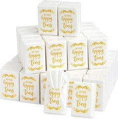 Ideal 60-Pack Travel Size Tissues – Fragrance-Free for Wedding Guests & Events