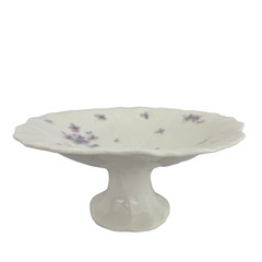 Mikasa Ivory Bone China Lila Larry Laslo Narumi Japan Cake Plate Trinket Dish