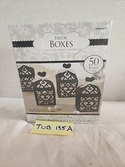 50 Pieces Party/Wedding Lantern Favor Boxes 2.5″ 2.5″ x 2.5″ NEW Black