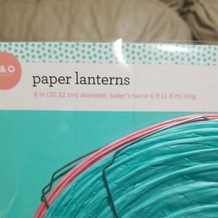 2 pk total 4 Paper Lanterns Decoration Wedding Party Festival 8″