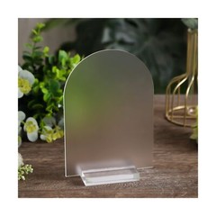 UNIQOOO 3″ Clear Acrylic Stand | Wedding Sign Holders, 20 Count 3″, Pack of 20