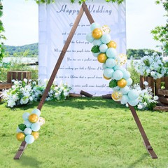 7x8ft Retro Wood Wedding Arch Backdrop Flowers Frame Stand Background Prop Decor